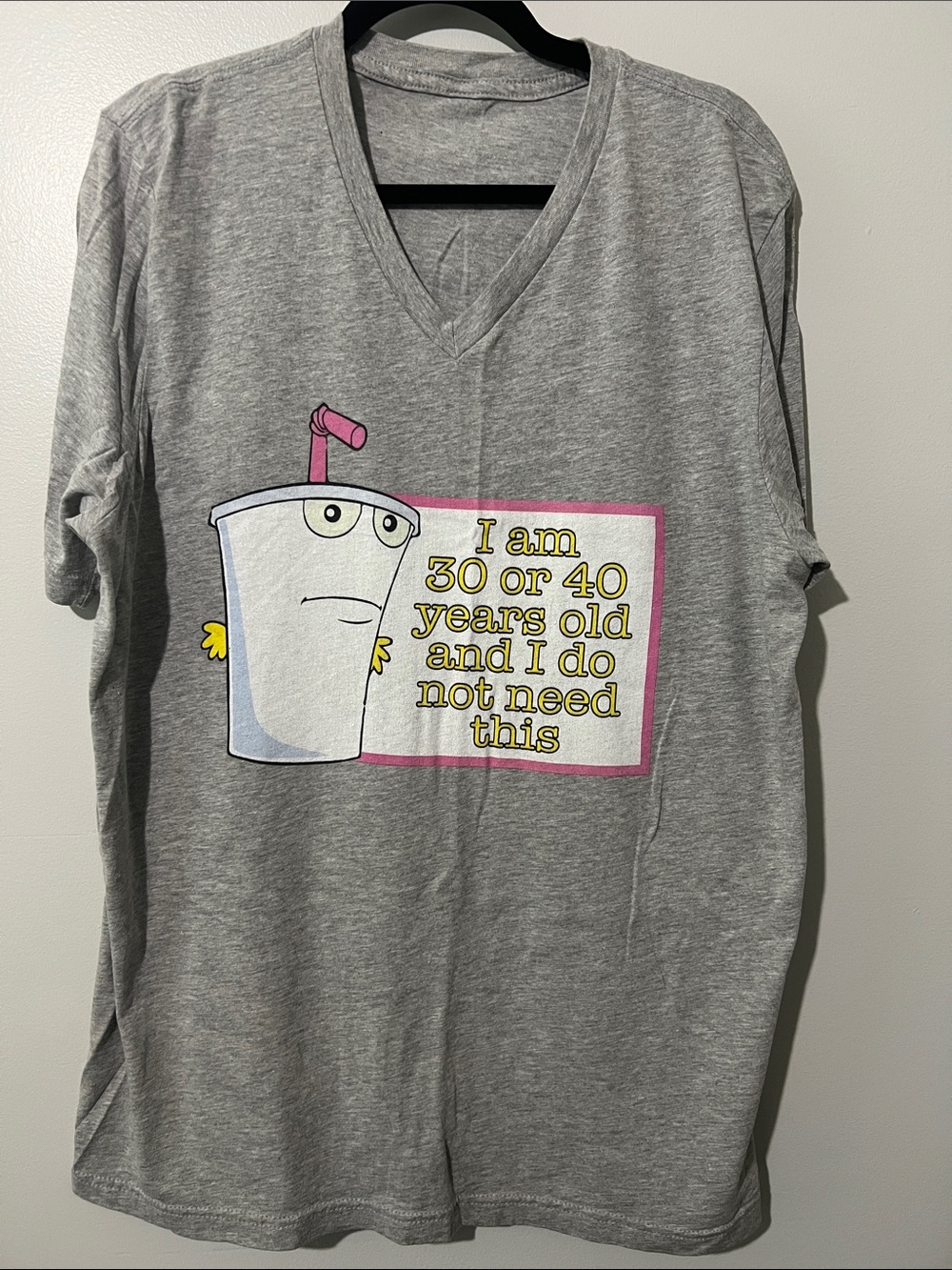 Master Shake Quote Short‑Sleeve V‑Neck Tee XL